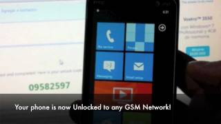 UNLOCK HTC TITAN - How to Unlock Windows 7 HTC Titan Phone by Unlocking Code Pin At&t
