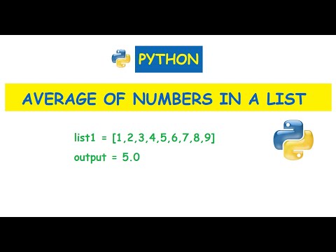 Python List Sum And Average Calculation