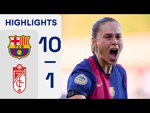 FC BARCELONA 10 - 1 GRANADA CF | RESUMEN LIGA F