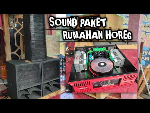 PAKET sound rumahan horeg clarity. Power rakitan 15A class H . Kecil cabe rawit.