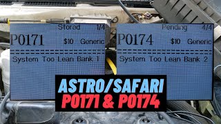 Diagnosing a P0171 & P0174 (Smoke Test) Astro / Safari