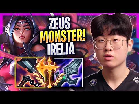 ZEUS IS A MONSTER WITH IRELIA! - T1 Zeus Plays Irelia TOP vs Gnar! | Season 2023