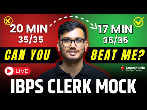 IBPS Clerk | Live Mock | Scored 35/35 in Reasoning in just 20 Mins | 🔥 Secret Strategy Revealed!
