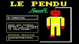 [Amstrad CPC] Le Pendu - Longplay