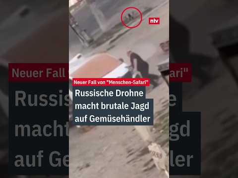 Video Thumbnail: Russische Drohne macht brutale Jagd auf Gemüsehändler | #ntv