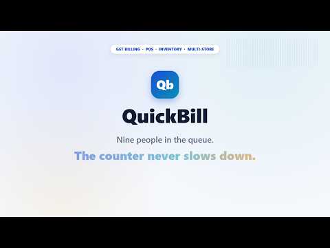 QuickBill – Billing & POS video thumbnail