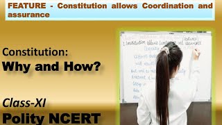 Constitution allows coordination and assurance to society.