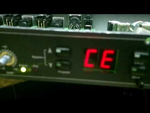 error message CE of DBX ProVocal digital vocal processor