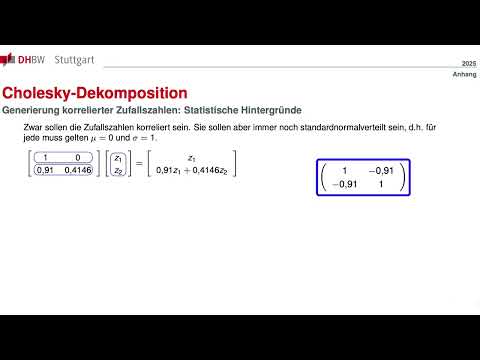 82 Aufbau Cholesky Matrix