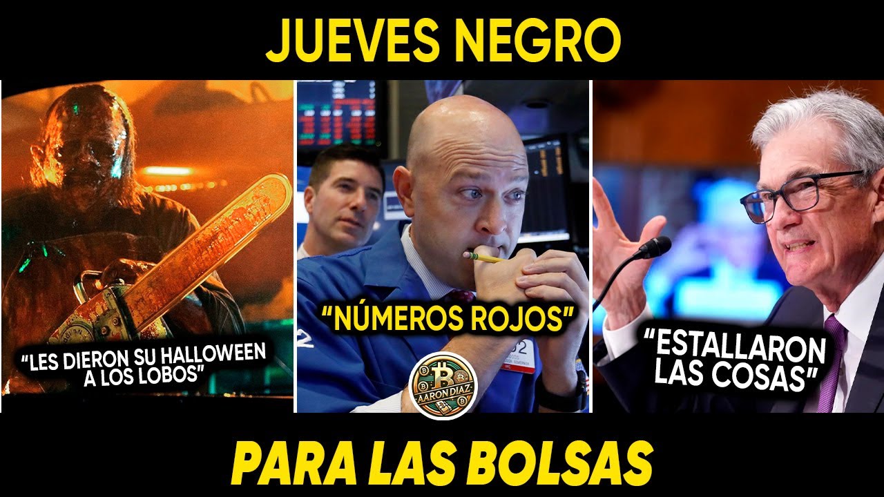 ¡JUEVES NEGRO! HALLOWEEN LLEGA A LAS BOLSAS. TODO EN ROJO.