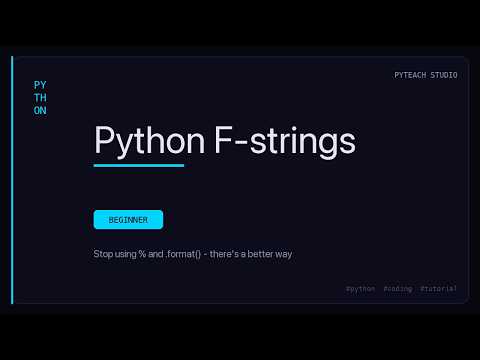 Python F Strings Explained The Only String Format You Need