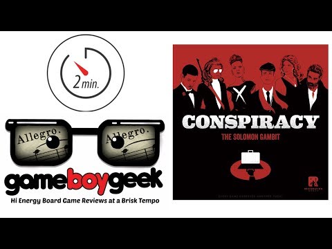 Conspiracy (2 min-Allegro) Review with the Game Boy Geek
