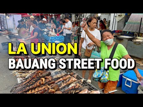 PHILIPPINES STREET FOOD in BAUANG, LA UNION 🇵🇭 Amazing ILOCANO Food Market Tour + Seafood & More