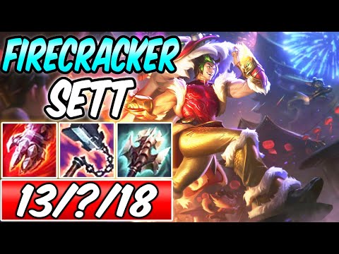 FIRECRACKER SETT TOP GAMEPLAY | Best Build & Runes | League of Legends