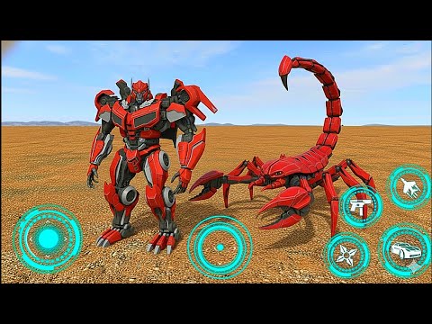 Army Scorpion Robot Car Transformers Game - Android Gameplay