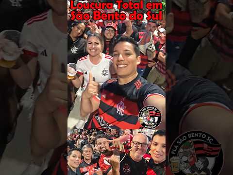 Explosão rubro-negra em São Bento do Sul! 🔴⚫🔥 #Libertadores