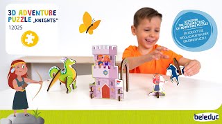 3D dobrodružné puzzle „Rytieri“