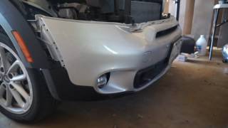 Bumper Removal r60 MINI countryman and adding factory LED halos