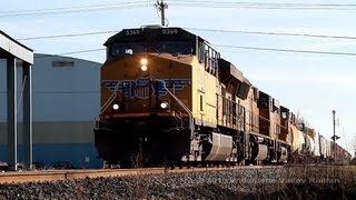 preview picture of video 'Union Pacific 5369 leads train MRVHK through Turner, Oregon 3.8.12'