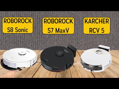 ROBOROCK S7 MaxV vs S8 Sonic vs KARCHER RCV 5 - Comparison - Features
