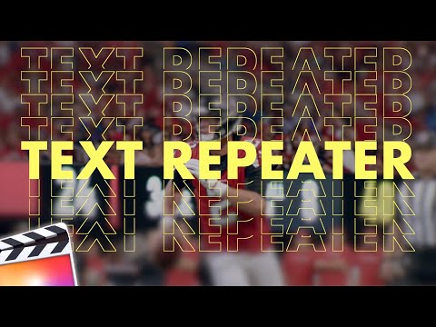 Final Cut Pro X Text Repeater Effect Tutorial