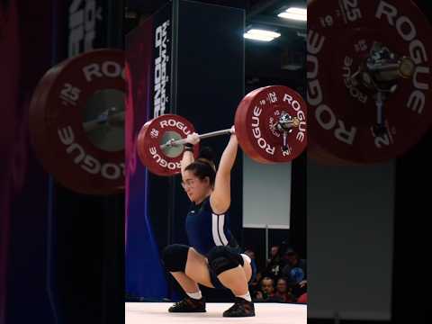 Abbie Cooper 🇺🇲 Clean & Jerk 125 Kg 🥇 At The Arnold #weightlifting #sports #cleanandjerk #power