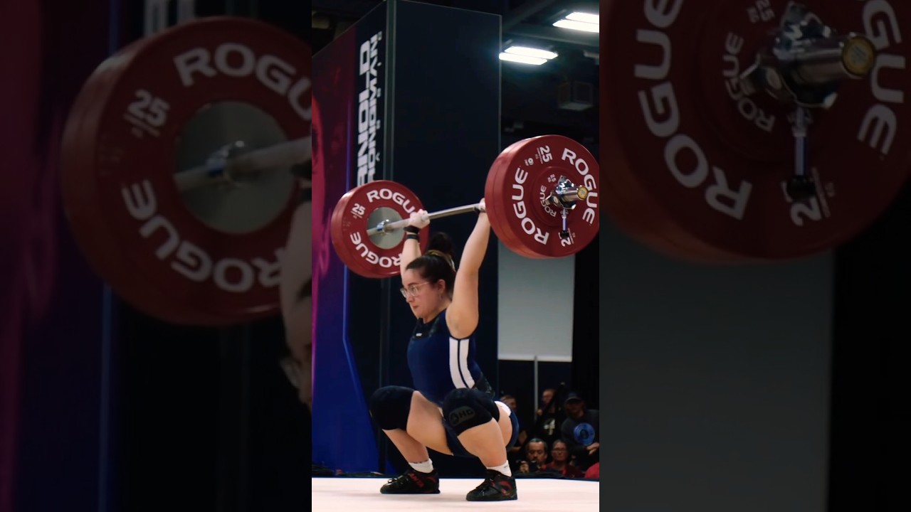 Abbie Cooper 🇺🇲 Clean & Jerk 125 Kg 🥇 At The Arnold #weightlifting #sports #cleanandjerk #power