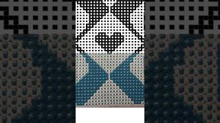 Mosaic Crochet Valentine Pillow ❤️ Day 3 Progress #mosaiccrochet #crochetshorts #crochetpillow