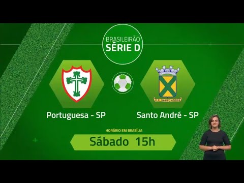 Chamada de Portuguesa e Santo André na Tv Brasil