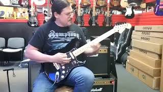 Video thumbnail for Demo of Fender American Performer Stratocaster HSS in Black by O.J. Van Malmsteen