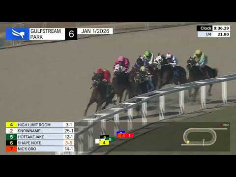 Gulfstream Park January 1, 2026 Race 6