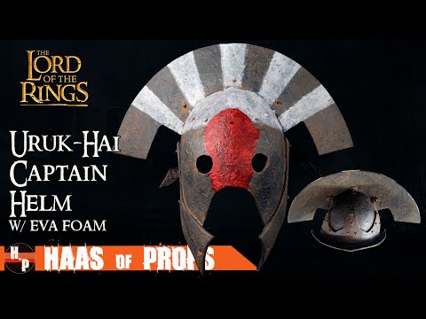 CREATE Your Own EPIC Lord of the Rings Uruk-Hai Captain Helmet with EVA Foam!