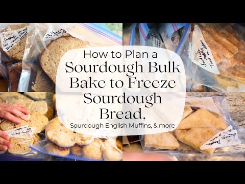 How to Plan a Sourdough Bulk Bake to Freeze Sourdough Bread, Sourdough English Muffins, & more