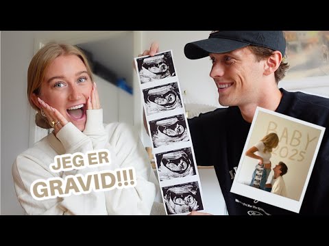 JEG ER GRAVID!!! Vores første reaktion og første scanning