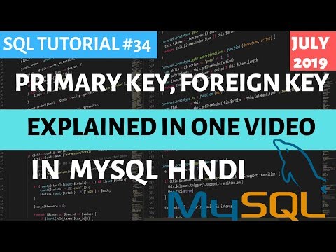 MySQL 35 Primary Key and Foreign Key in SQL in Hindi