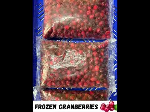 Natural cranberry frozen whole, packaging size: 1 kg, packag...