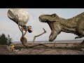 T Rex VS Siren Head Part 2 Best Realistic Dinosaur Jurassic World Dominion IRL Teddy Chase