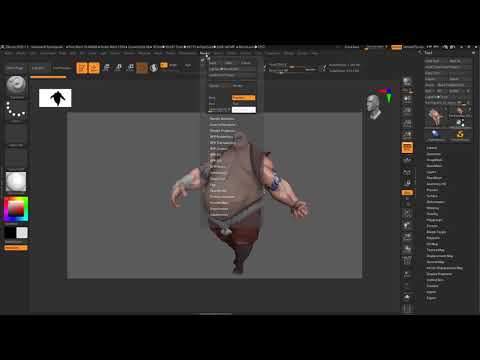Rendering and Exporting an Image from Zbrush