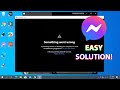 Messenger Video Call Something Went Wrong Solved