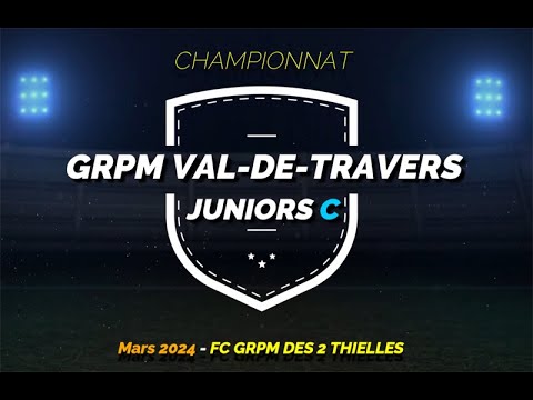 Juniors C : Grpm des 2 Thielles  - Grpm Val-de-Travers I