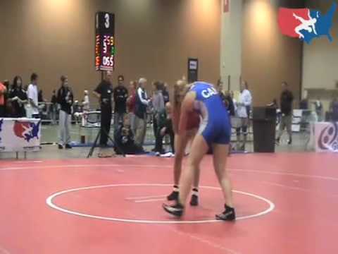 72kg Women's Freestyle: Stephany Lee vs. Erica Wiebe