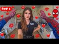 BEST TOP 5 CRAZY POLICE GIRL WILL NOT LEAVE SPIDER MAN ALONE Love Parkour POV