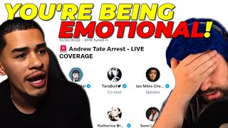 Sneako Joins Twitter Call, Debates Andrew Tate's Arrest And Calls Speaker Emotional