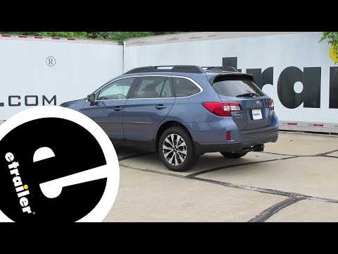 etrailer | DIY Install: Curt Trailer Hitch Receiver on your 2017 Subaru Outback Wagon
