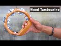 Alat Musik Perkusi Tamborin Kayu Natural Wood Tambourine