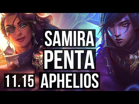 SAMIRA & Tahm Kench vs APHELIOS & Soraka (ADC) | Penta, 400+ games, Dominating | BR Master | v11.15