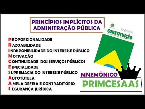 Princípios IMPLÍCITOS da ADMINISTRAÇÃO PÚBLICA『PRIMCESAAS』 CF 🇧🇷║Direito Administrativo║Animação