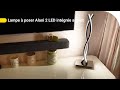 Avis Consommateur : Lampe à poser Alani 2 LED intégrée argent