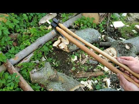 Cold Steel Trail Boss and Hudson Bay by Council Tool.  How not to use these axe patterns.