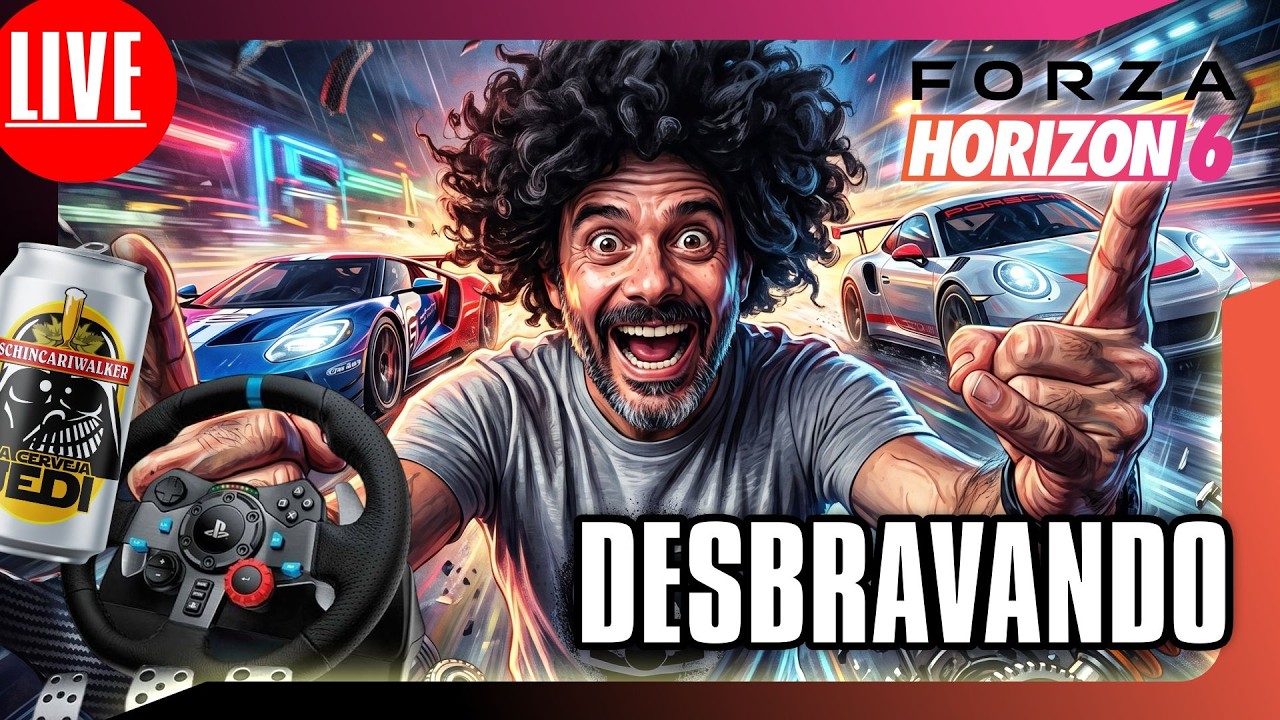 🎮🚨 AO VIVO  - DESBRAVANDO O  FORZA 6 NO PROJECT HELIX COM VOLANTE G29 #forza6